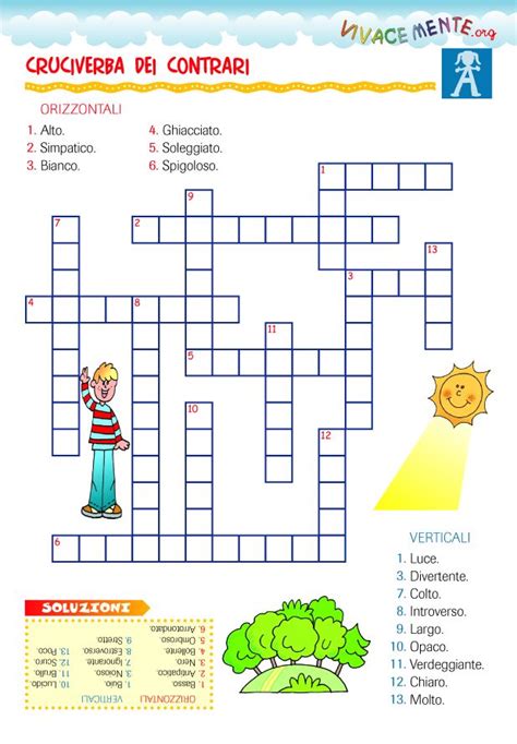 A Crossword Puzzle With The Words In Spanish And An Image Of A Man