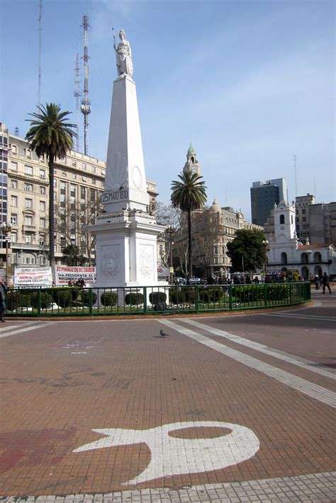 Buenos Aires Monserrat Plaza De Mayo Pirámide De Mayo A Photo On