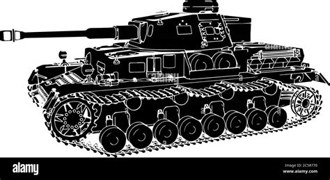 Silhouette Military Equipment Tank Vector Stock Vector Image And Art Alamy