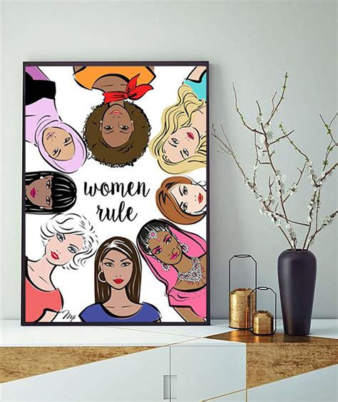 Feminist Poster Feminist Print On Canvas Poster Feminist Art Etsy