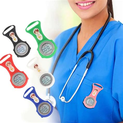 Sanwood Luminous Mini Digital Silicone Calendar Nurse Watches Doctor