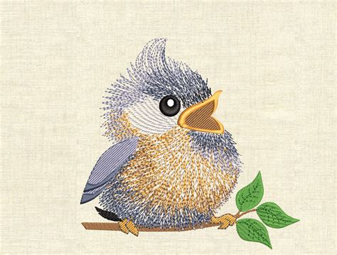 Machine Embroidery Designs Little Birdy Birds Etsy