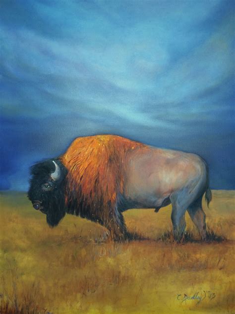 Buffalo Painting Whimsical Art Paintings Bison Art