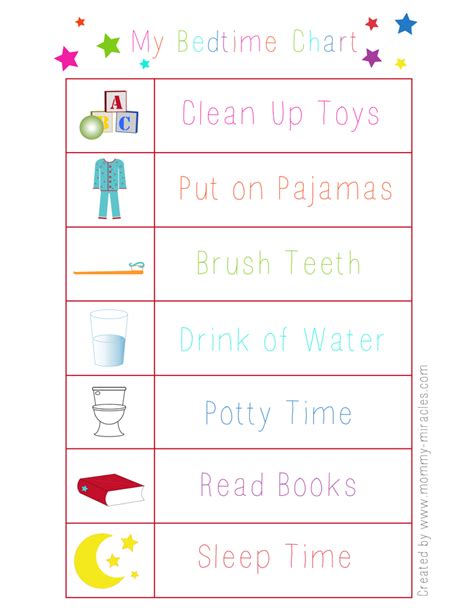 Shared With Dropbox With Images Bedtime Chart Toddler Bedtime