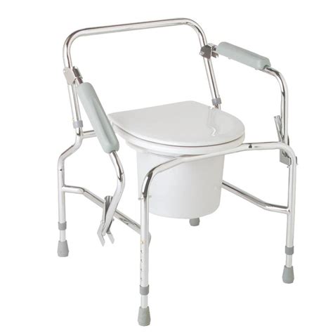 Medline Drop Arm Steel Commode | Commode Chairs
