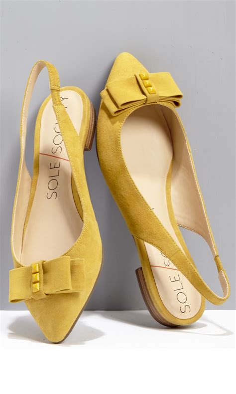 Cheery Mustard Slingback Flats A Must Have For Spring Zapatos Mujer Zapatos Comodos Mujer