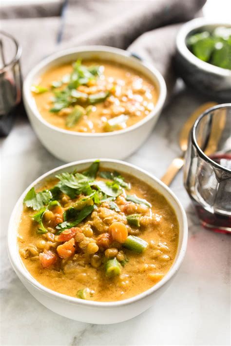 The Easiest Curried Lentil Soup Is Vegan Protein Packed And Naturally