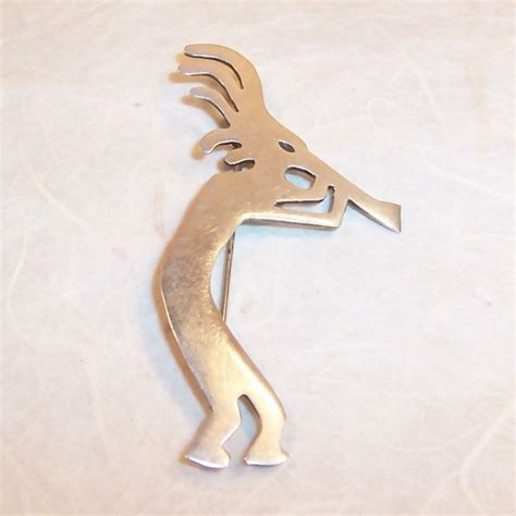 Large Sterling Silver Kokopelli Pinnot A Follower Of The God Of