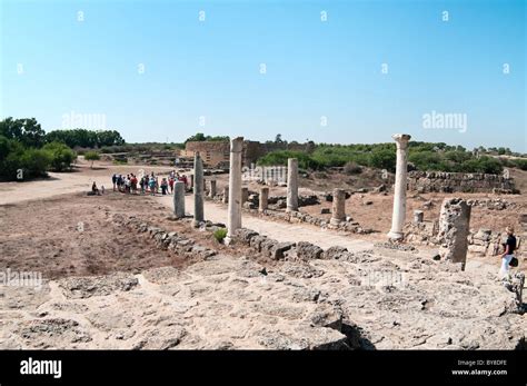 Roman Ruins In Salamis Ancient City In Northern Cyprus Stock Photo Alamy