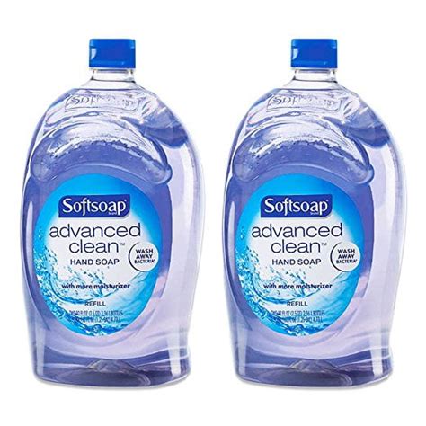 Softsoap Brand Clear Hand Soap Refill 80 Oz Bottles 2 Pack