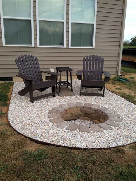 Easy Diy Fire Pit For Backyard Landscaping Ideas Homekover Diy Outdoor Fireplace Cheap
