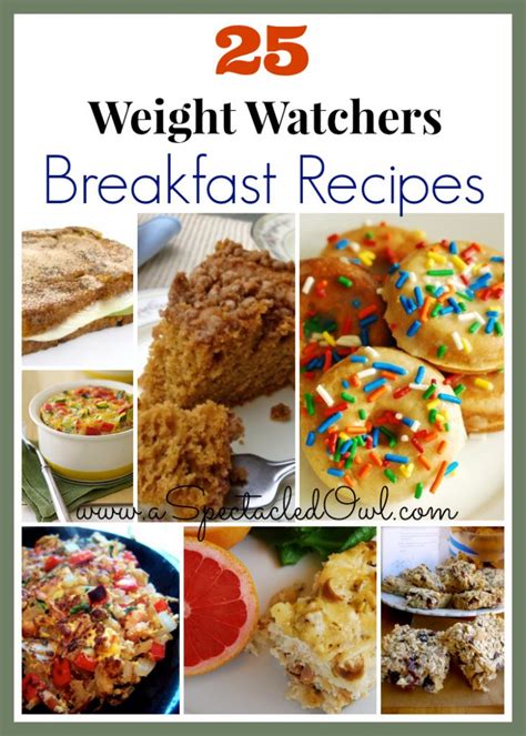 Weight watchers recipes come with a value called smartpoints and the meals with higher in sugar and saturated fat have higher smartpoints numbers. 25 Weight Watchers BREAKFAST Recipes - A Spectacled Owl