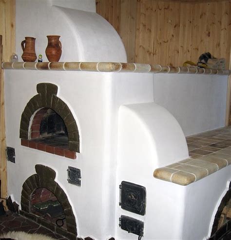 The Russian Wood Stove Forms The Center Of A Traditional Russian House