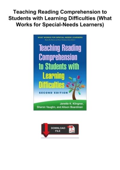 Pdfdownload Teaching Reading Comprehension To Students With Learning