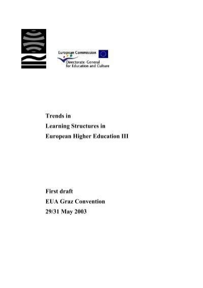 Trends In Learning Structures In European Higher Education Iii First