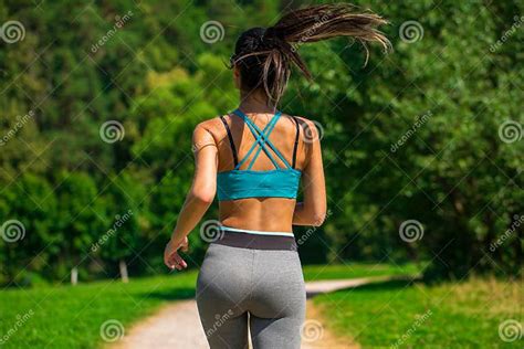 Close Up Ass Athletic Woman Working Out Stock Image Image Of Person