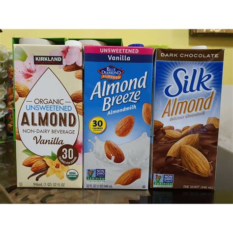 Kirkland Or Almond Breeze Almond Milk 32oz946ml Price Per Piece