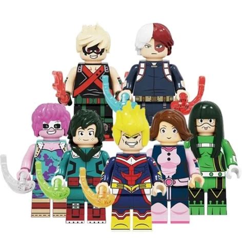 My Hero Academia Minifigures Set Of 7 Lego Compatible Mini Figures