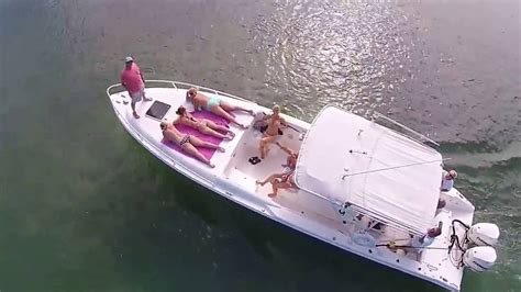Girl Flashes Drone On Boat Youtube