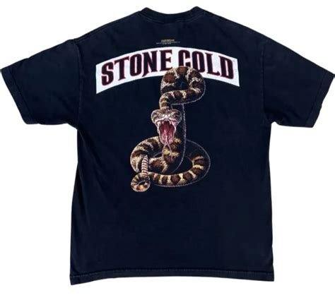 VINTAGE STONE COLD Steve Austin T Shirt WWF Wrestling Size Large Snake