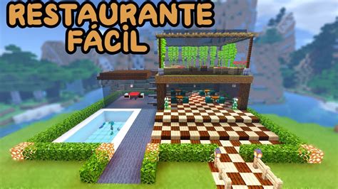 Como Construir Un Restaurante En Minecraft FÁcil 🌆 Youtube