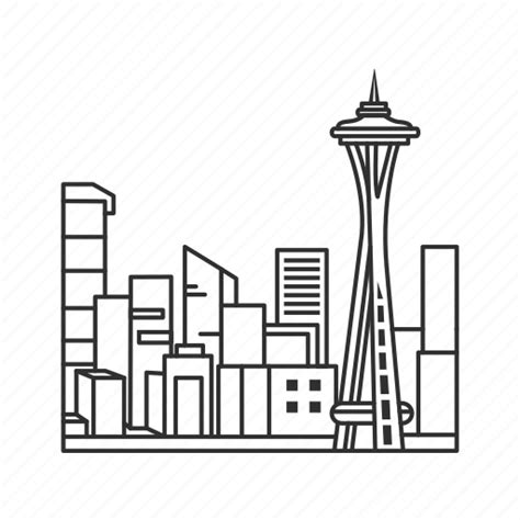 Seattle City Skyline Chromeopec