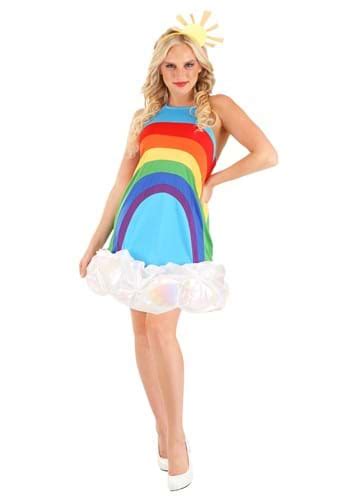 rainbow women s dress costume