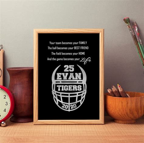 Football Senior Night Football Player Ts Personalized Etsy