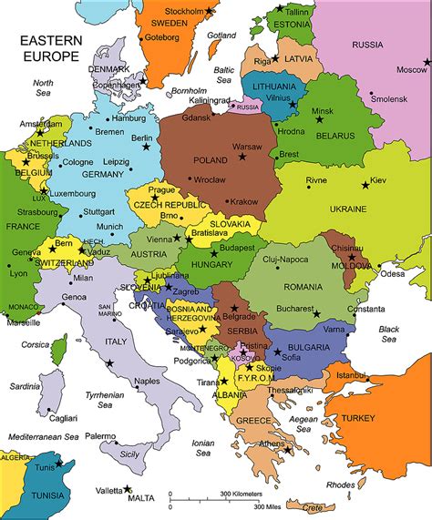 Central Eastern Europe Map United States Map