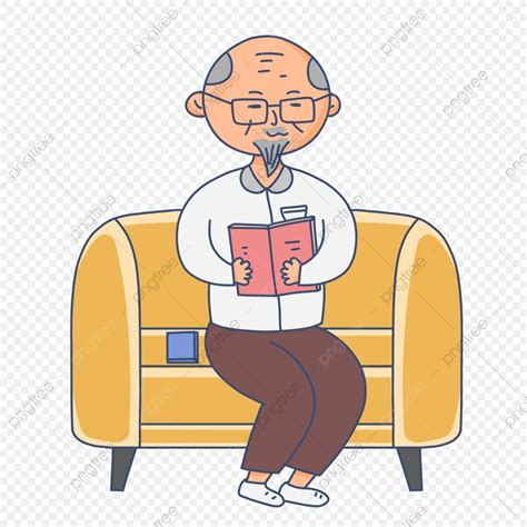Old Man In Home Quiet Reading Reading Book Clipart Read Reading