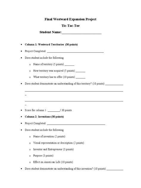 Tic Tac Toe Score Sheet Pdf