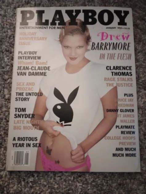 Playboy Magazine January Drew Barrymore Complete Magazine