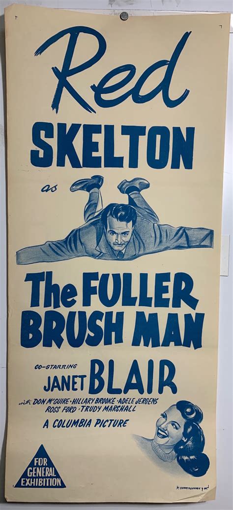 Original Daybill Movie Poster The Fuller Brush Man Red Skelton X Marks The Shop