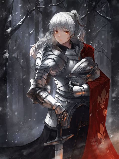 Pin by Юрий on Аниме Female knight Anime warrior Anime knight