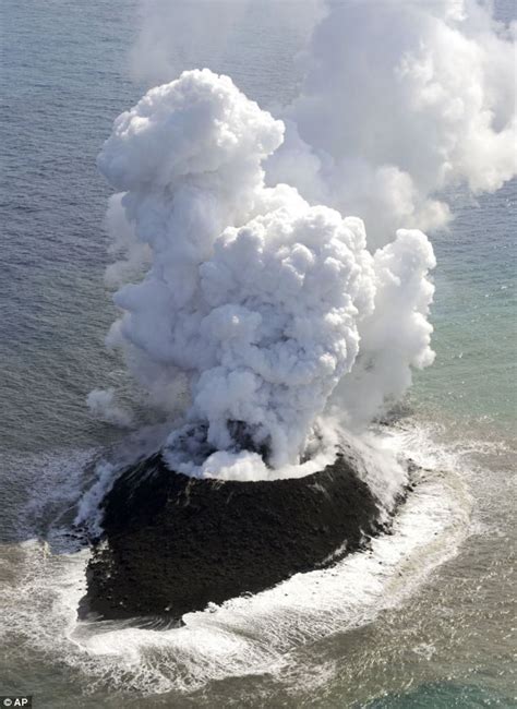 Volcanic Eruption In The Pacific Ocean Creates A New Island Off The