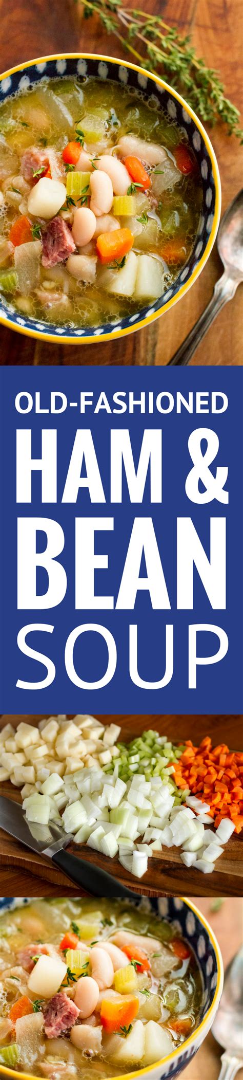 Ham And Bean Soup Recipe This Hearty Ham And Bean Soup Filled With Diced Carrots Celery