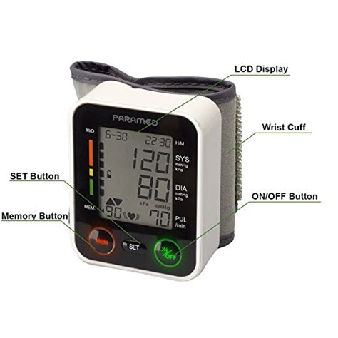 Paramed Automatic Wrist Blood Pressure Monitor Blood Pressure Kit Of
