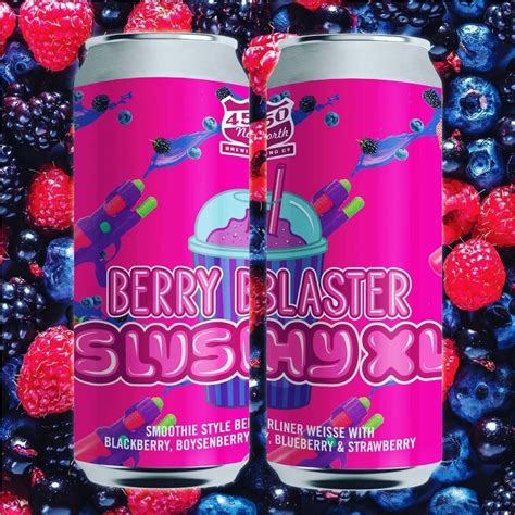 Berry Delicious Slushies Blueberry Strawberry Beer Art
