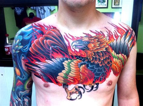 Phoenix Chest By David Bruehl Phoenix Tattoo Phoenix Tattoo Design