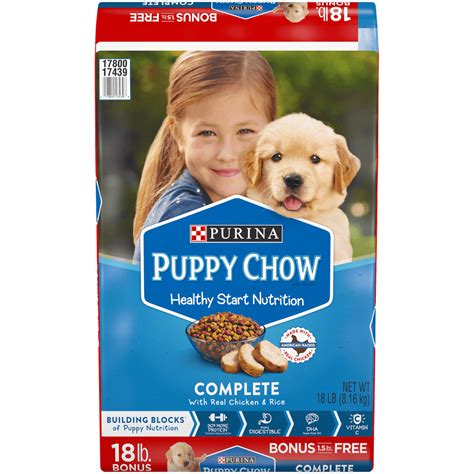 Purina Puppy Chow High Protein Dry Puppy Food, Complete With Real Chicken, 18 lb. Bag - Walmart
