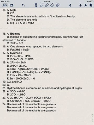 3.the four sets of chemical reactions shown in model 1 have the following general names. Type Of Chemical Reactions Pogil + My PDF Collection 2021