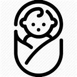 Icon Born Clipart Infant Symbol Transparent Swaddle