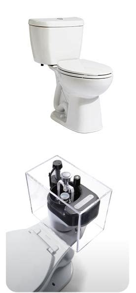 A 08 Gpf Single Flush Stealth Toilet Elongated Niagara