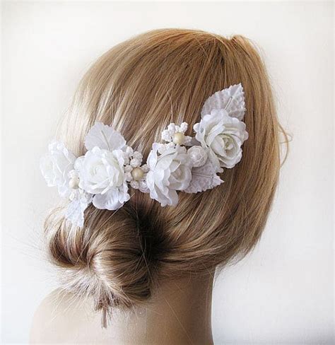 Wedding Flower Hair Combs Wedding Hair Accessories Bridal Etsy