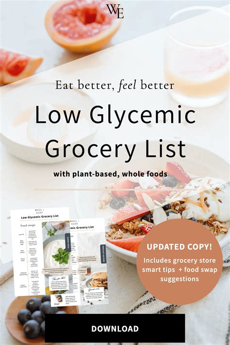 40 Low Glycemic Foods For Your Grocery List