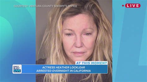 Heather Locklear Arrested And Charged Again With Battery Against First