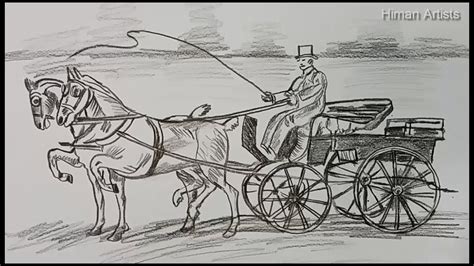 Horse Carriage Drawing