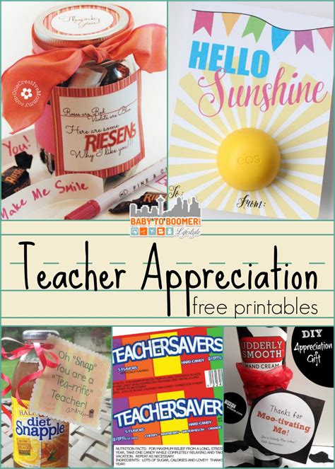 Teacher Appreciation T Ideas And Free Printables