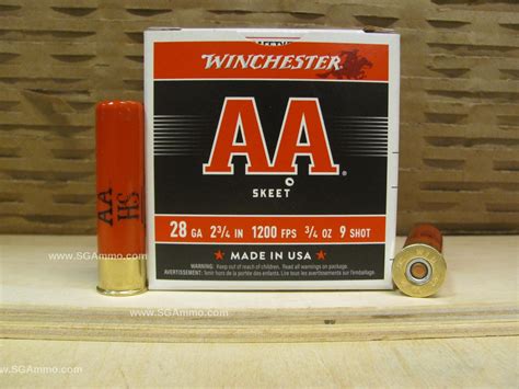 250 Round Case 28 Gauge 2 75 Inch 3 4 Ounce Number 9 Shot Winchester
