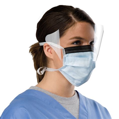 Surgical Tie On Face Mask With Shield 50box Pristine Medical